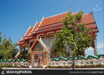 Buddhist temple in the south of Thailand