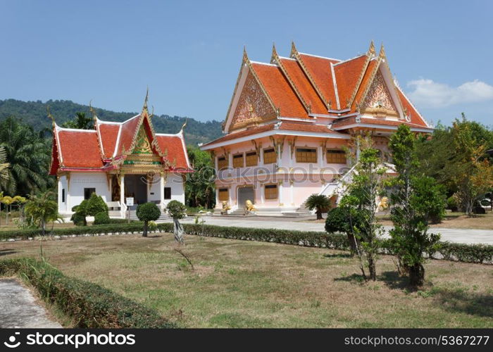 Buddhist temple in the south of Thailand