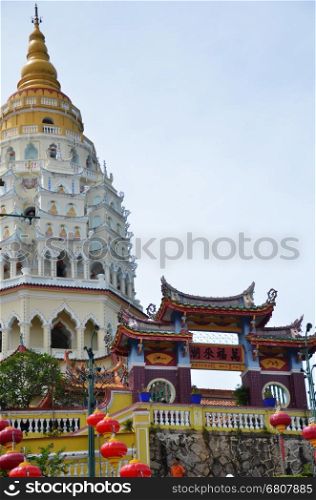 Buddhist temple Kek Lok Si in Penang, Malaysia