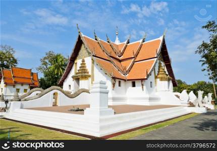 Buddhist temple of Wat Phumin in Nan, Thailand