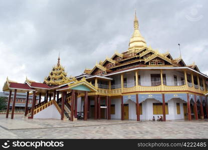 Buddhist temple on the INle lake, Shan State, Myanmar