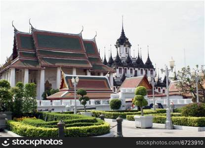 Buddhist wats in Bangkok, Thailand