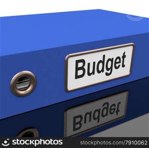 Budget File With Report On Spending Plan. Budget File With Reports On Spending Plan