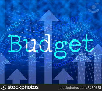 Budget Words Indicating Budgets Wordcloud And Financial