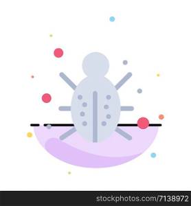 Bug, Internet, Network, Protection, Security Abstract Flat Color Icon Template