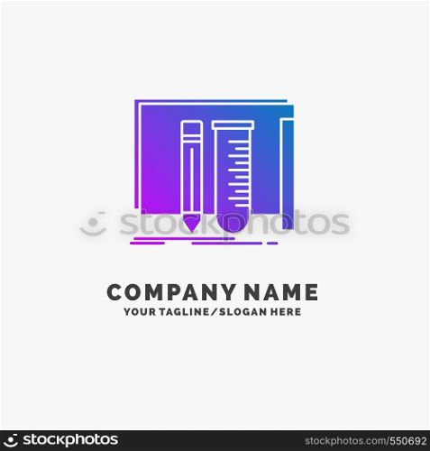 build, equipment, fab, lab, tools Purple Business Logo Template. Place for Tagline.. Vector EPS10 Abstract Template background