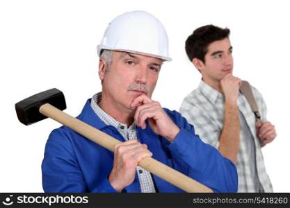 Builder and teenager