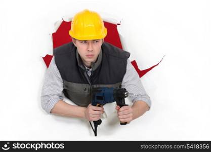 Builder holding drill