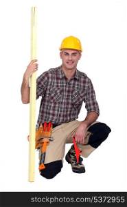 Builder with timber