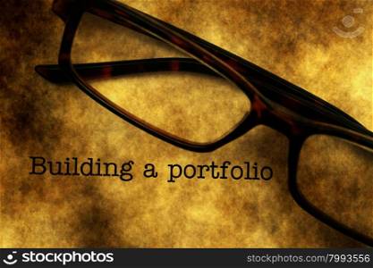Building a portfolio