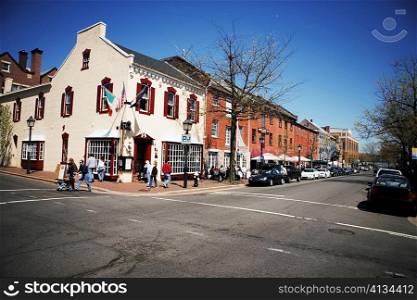 Building along the street, Old Town, Alexandria, Virginia, USA