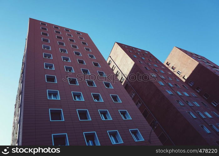 building and houses architecture in Bilbao city