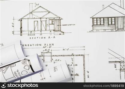 building blueprints table. Resolution and high quality beautiful photo. building blueprints table. High quality beautiful photo concept