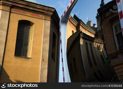 Building exterior distortion in Przemysl, Poland