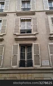 Building exterior in Paris France