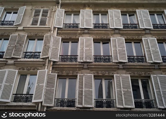Building exterior in Paris France