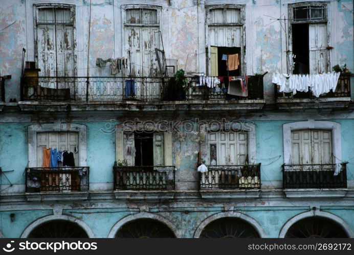 Building exterior with balcony