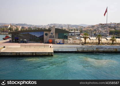 Building in front of a dock, Ephesus, Turkey