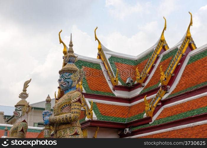 Building in Wat Phra Keo, Bangkok Thailand