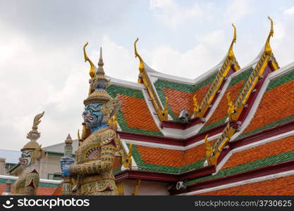 Building in Wat Phra Keo, Bangkok Thailand