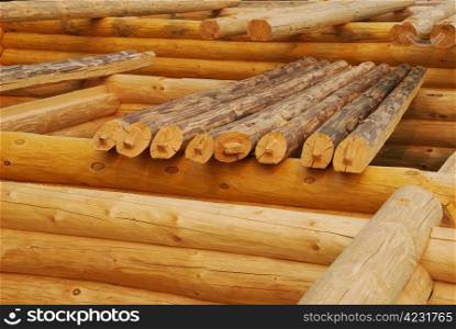 Building of new log cabins