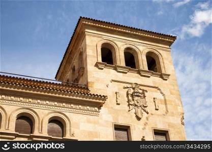 Building of old bank of Spain in Salamanca (Spain)