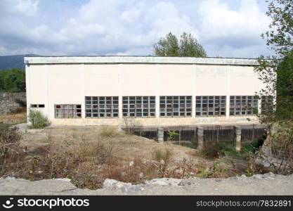 Building of old hydro power station in Turkey