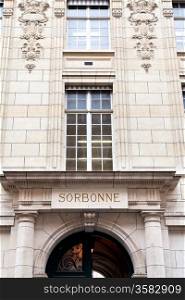 building of sorbonne - university of paris, france