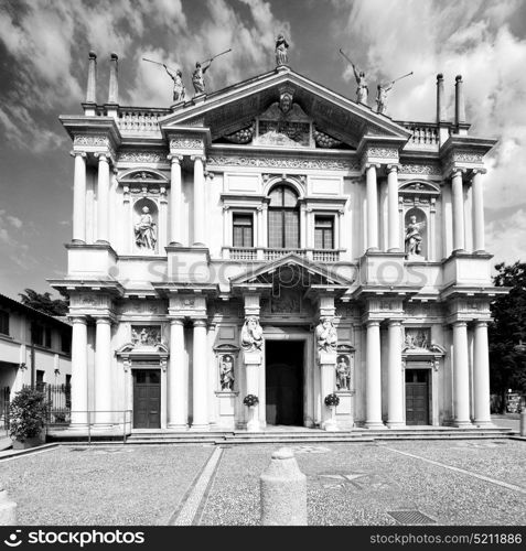 building old architecture in italy europe milan religion and sunlight