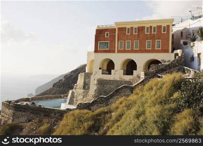 Building on a mountain, Greece
