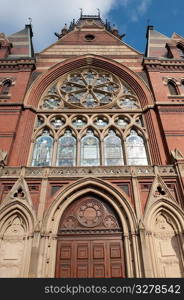 Building on Harvard campus in Boston, Massachusetts, USA