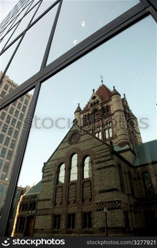 Building reflection in Boston, Massachusetts, USA