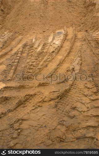 Building sand with transport traces.
