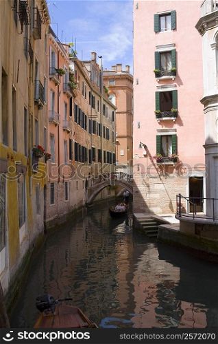 Buildings along a canal, Venice, Italy