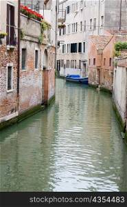 Buildings along a canal, Venice, Italy