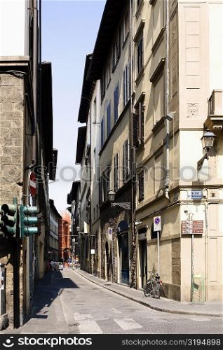 Buildings along a road, Florence, Tuscany, Italy