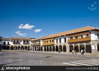 Buildings along a road, Plaza-De-Armas, Cuzco, Cusco Region, Peru