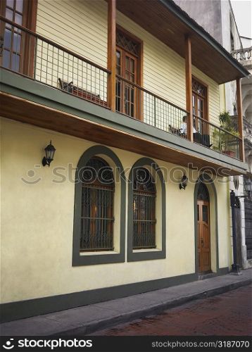 Buildings along a street, Old Panama, Panama City, Panama