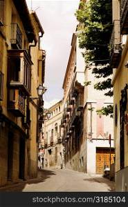Buildings along a street, Toledo, Spain