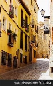 Buildings along a street, Toledo, Spain