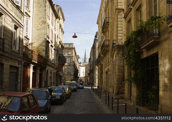 Buildings along a street, Vieux Bordeaux, Bordeaux, France