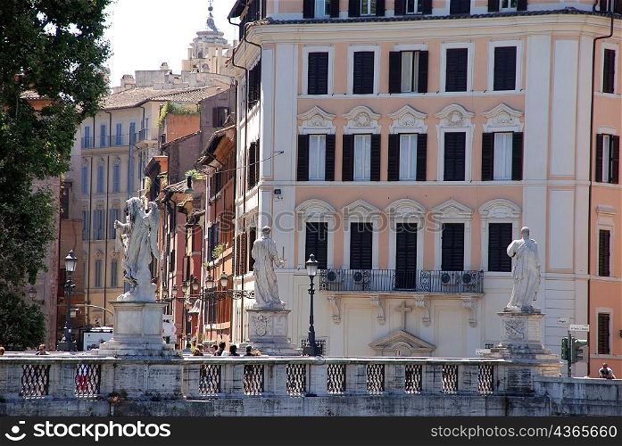 Buildings along the Tiber River, Rome