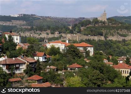 Buildings and fortress in Veliko Tirnovo, Bulgaria