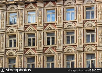 Buildings and houses in the historical center of Prague: the Adria Palac