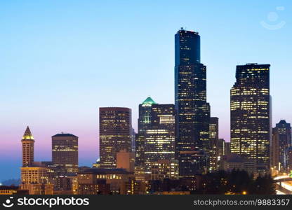 Buildings at downtown, Seattle, Washington State, USA
