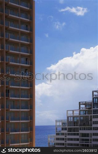 Buildings at the seaside