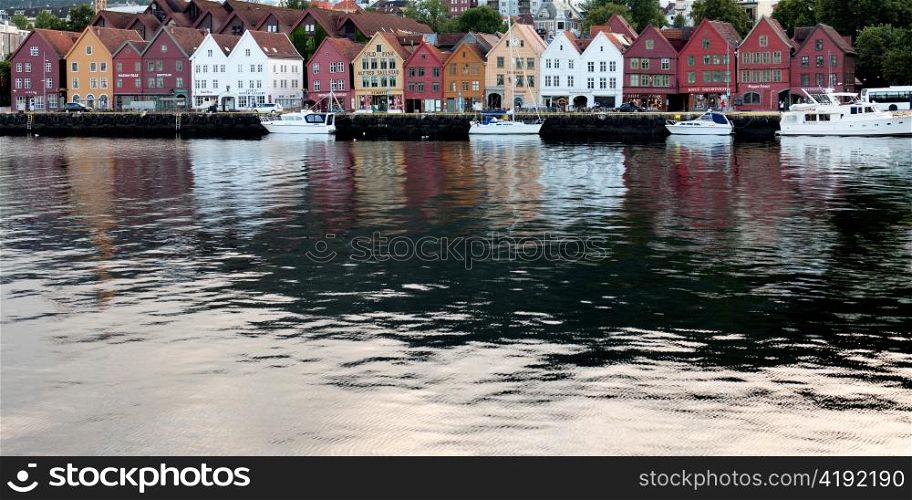 Buildings at the waterfront, Bryggen, Bergen, Norway
