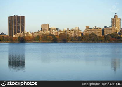 Buildings at the waterfront, Central Park, Manhattan, New York City, New York State, USA