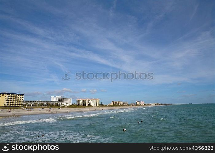 Buildings at the waterfront, Cocoa Beach, Florida, USA
