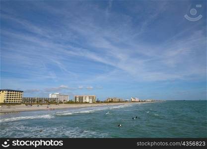 Buildings at the waterfront, Cocoa Beach, Florida, USA